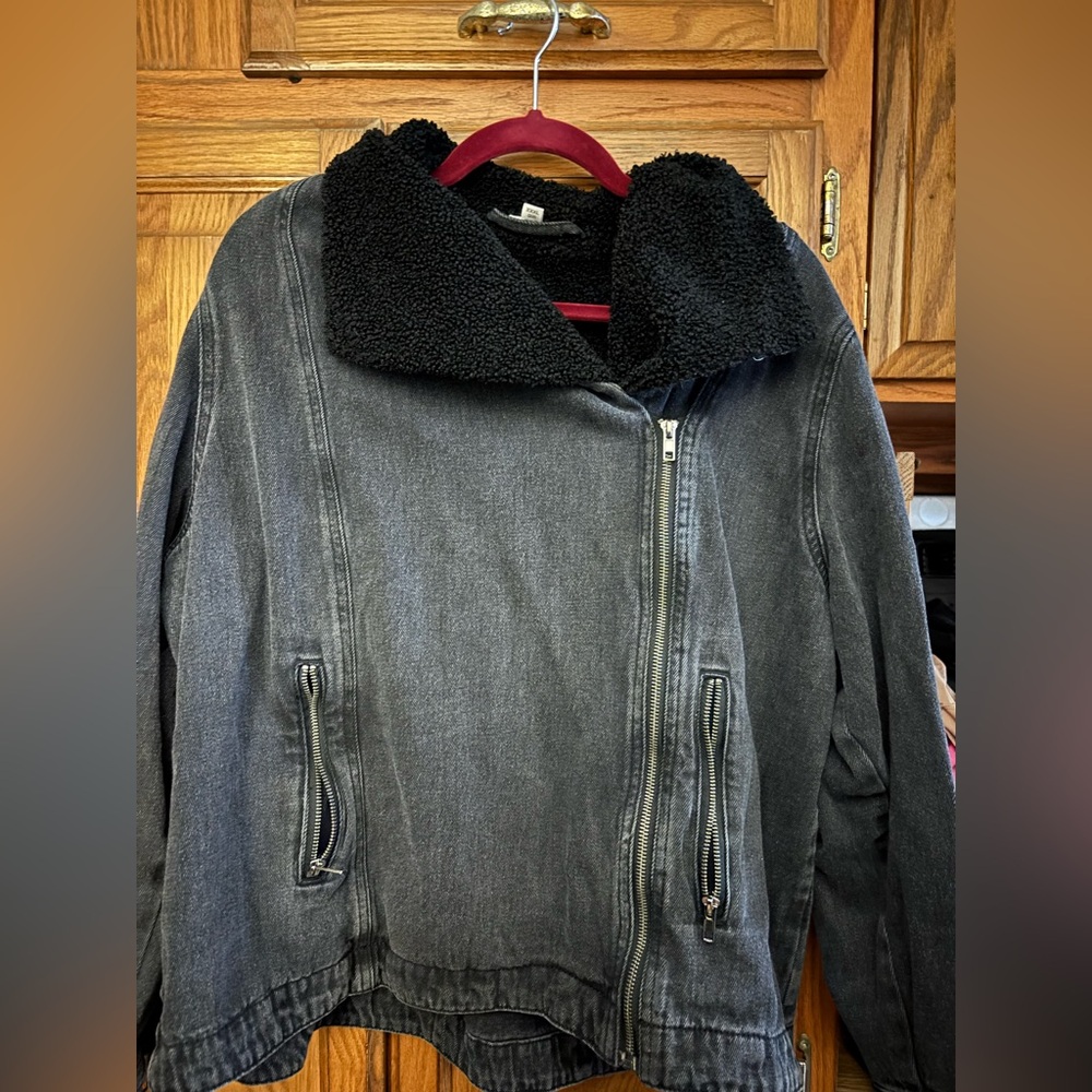 Jean jacked, grey color